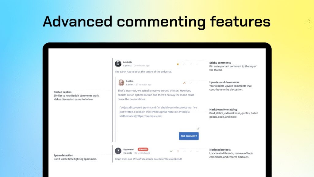 Better blog comments on Shopify blogs